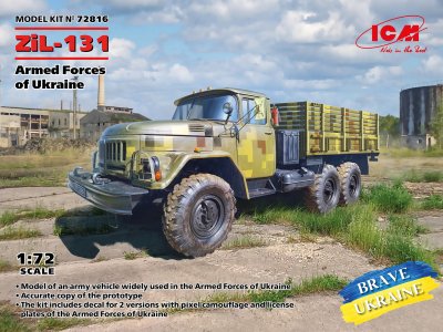 1:72 ICM 72816 Military Truck of the Armed Forces of Ukraine ZiL-131 - Icm72816 - ICM72816