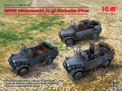 1:35 ICM DS3513 WWII Wehrmacht le.gl.Einheitz-Pkw - Cars - Icmds3513 en  - ICMDS3513