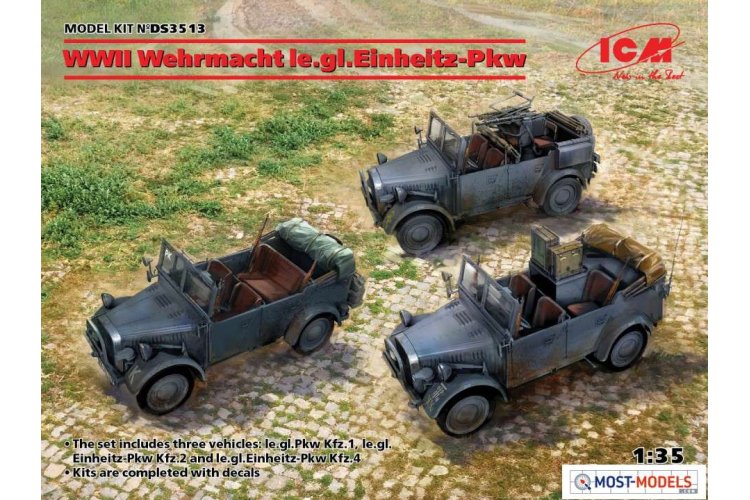 1:35 ICM DS3513 WWII Wehrmacht le.gl.Einheitz-Pkw - Cars - Icmds3513 en 1 - ICMDS3513