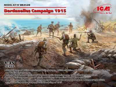 1:35 ICM DS3520 Dardanelles Campaign 1915 - British and Turkish Figures - Icmds3520 1 - ICMDS3520