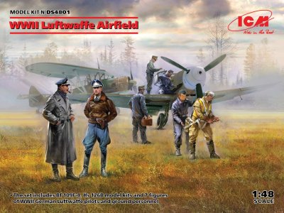 1:48 ICM DS4801 WWII Luftwaffe Airfield - 2 Planes - 7 Figures Set - Icmds4801 en - ICMDS4801