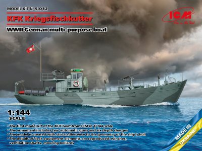 1:144 ICM S012  KFK Kriegsfischkutter - WWII German multi-purpose boat - Icms012 - ICMS012