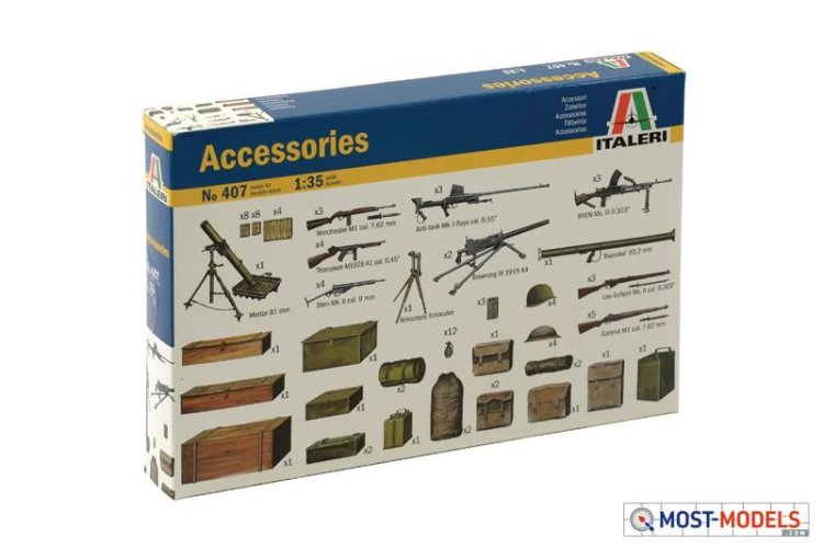 1:35 Italeri 407 Accessoires Military - Ita0407 1 - ITA0407