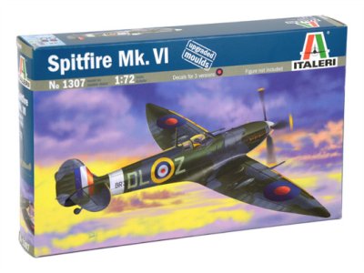 1:72 Italeri 1307 Spitfire Mk.VI Plane - Ita1307 - ITA1307