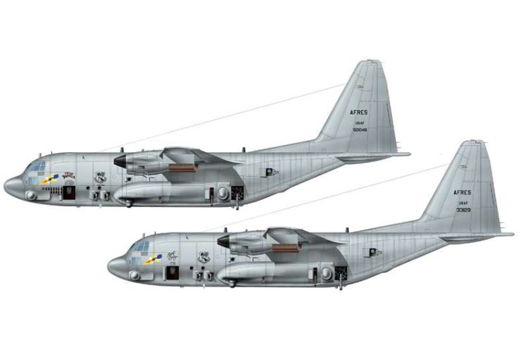 1:72 Italeri 1310 AC-130H Spectre Plane - Ita1310 profil lr - ITA1310