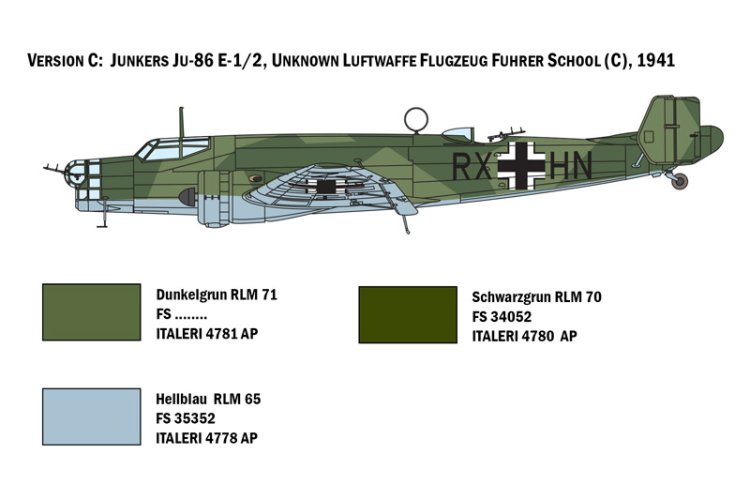 1:72 Italeri 1391 JU 86 E1/E2 Plane - Ita1391 4 - ITA1391