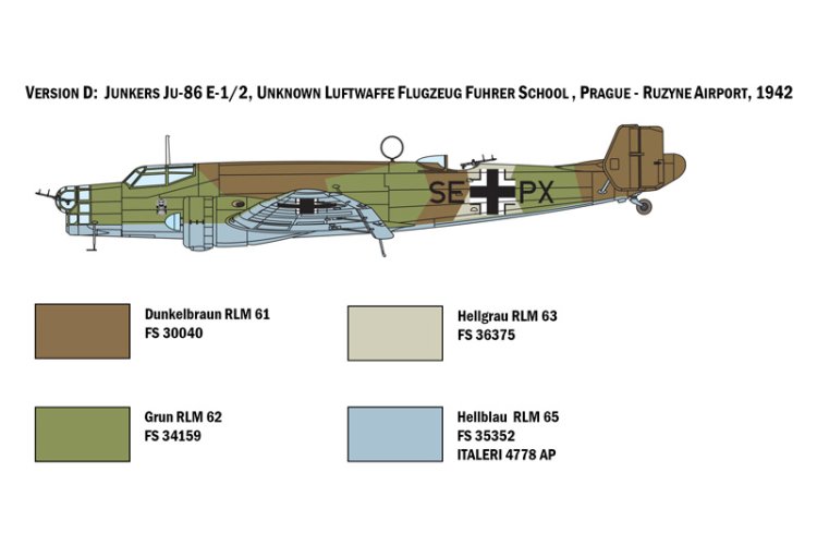 1:72 Italeri 1391 JU 86 E1/E2 Plane - Ita1391 5 - ITA1391