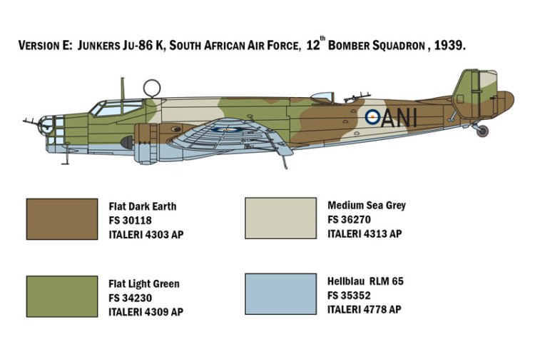 1:72 Italeri 1391 JU 86 E1/E2 Plane - Ita1391 6 - ITA1391