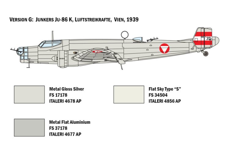 1:72 Italeri 1391 JU 86 E1/E2 Plane - Ita1391 8 - ITA1391