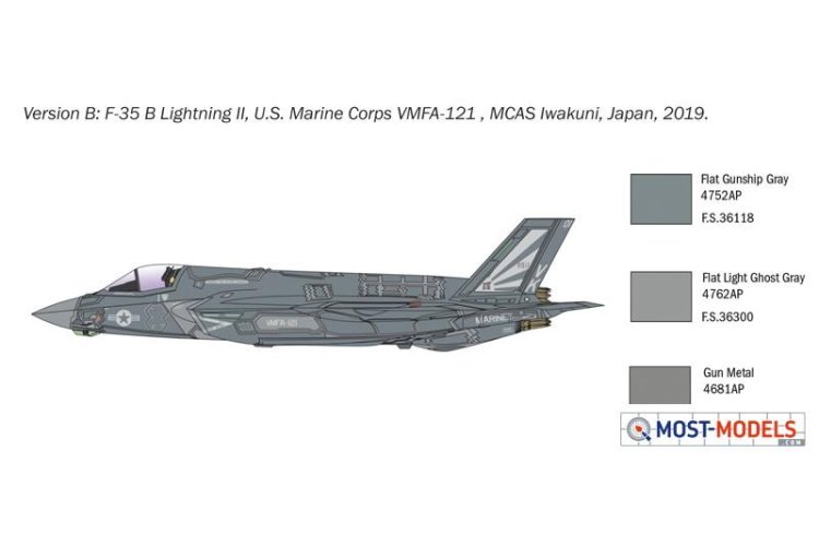 1:72 Italeri 1425 F-35 B Lightning II STOVL version - Ita1425 4 - ITA1425