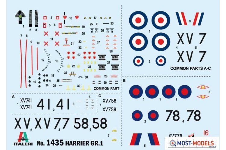 1:72 Italeri 1435 HARRIER GR.1 Transatlantic Air Race 50th Ann. - Ita1435 3 - ITA1435