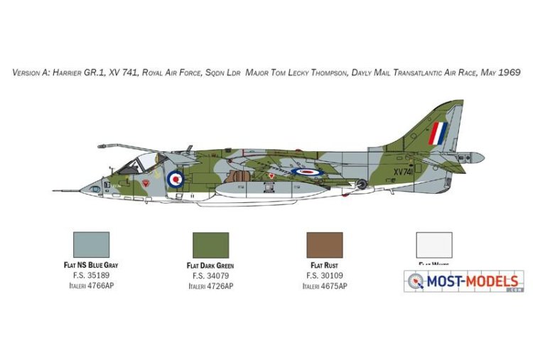 1:72 Italeri 1435 HARRIER GR.1 Transatlantic Air Race 50th Ann. - Ita1435 4 - ITA1435