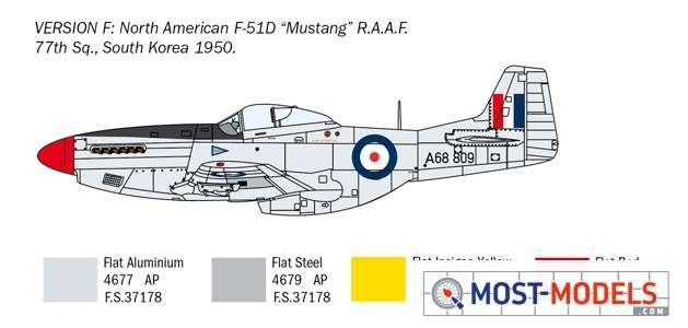 1:72 Italeri 1452 North American F-51D Mustang Korean War - Ita1452 7 - ITA1452