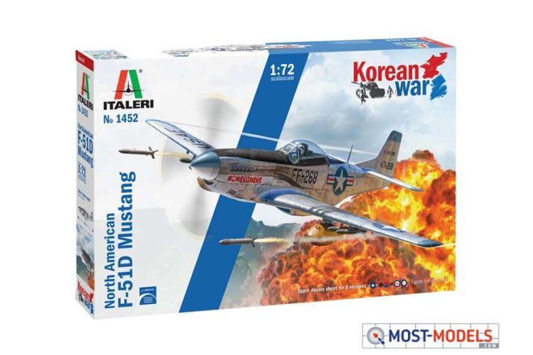 1:72 Italeri 1452 North American F-51D Mustang Korean War - Ita1452 f 51d 1 - ITA1452