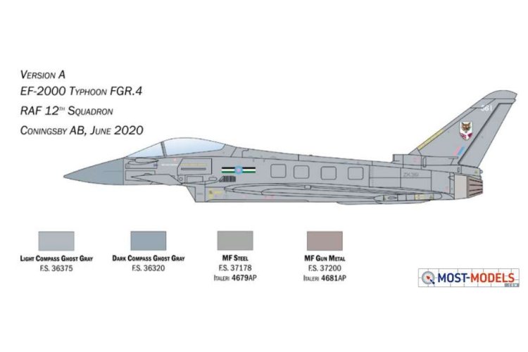 1:72 Italeri 1457 EF-2000 Typhoon In R.A.F. Service Plane - Ita1457 1 - ITA1457