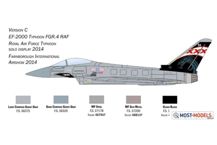 1:72 Italeri 1457 EF-2000 Typhoon In R.A.F. Service Plane - Ita1457 3 - ITA1457