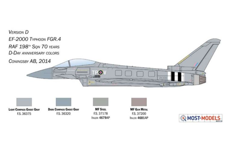 1:72 Italeri 1457 EF-2000 Typhoon In R.A.F. Service Plane - Ita1457 4 - ITA1457