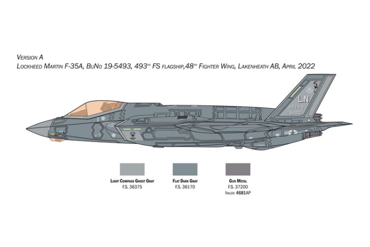 1:72 Italeri 1464 F-35A Lightning II - Beast Mode - Ita1464  - ITA1464