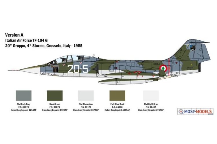 1:32 Italeri 2509 TF-104 G Starfighter (NL Decals) - Ita2509 4 - ITA2509