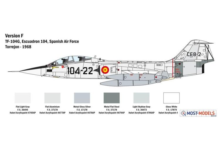 1:32 Italeri 2509 TF-104 G Starfighter (NL Decals) - Ita2509 9 - ITA2509