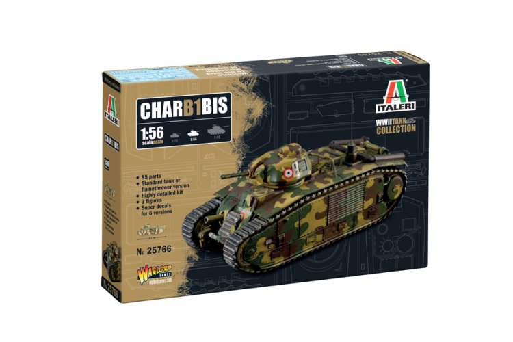 1:56 Italeri 25766 Char B1 Bis Tank WWII - Ita25766 1 - ITA25766