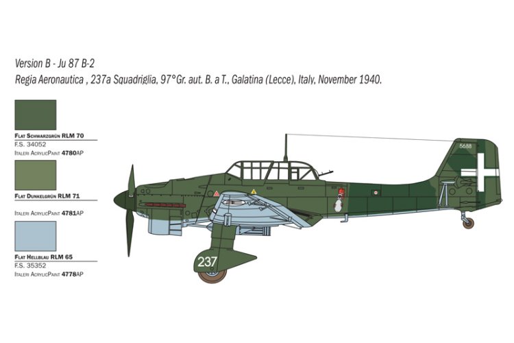 1:48 Italeri 2769 Junkers JU 87 B-2/R-2 Stuka "Picchiatello" - Ita2769 5 - ITA2769