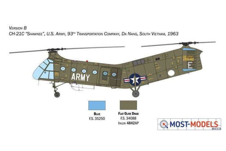 1:48 Italeri 2774 H-21C Flying Banana GunShip - Ita2774 3 - ITA2774