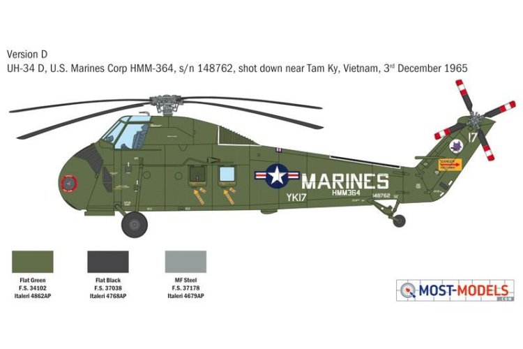 1:48 Italeri 2776 H-34A Pirate / UH-34D U.S. Marines - Ita2776 7 - ITA2776