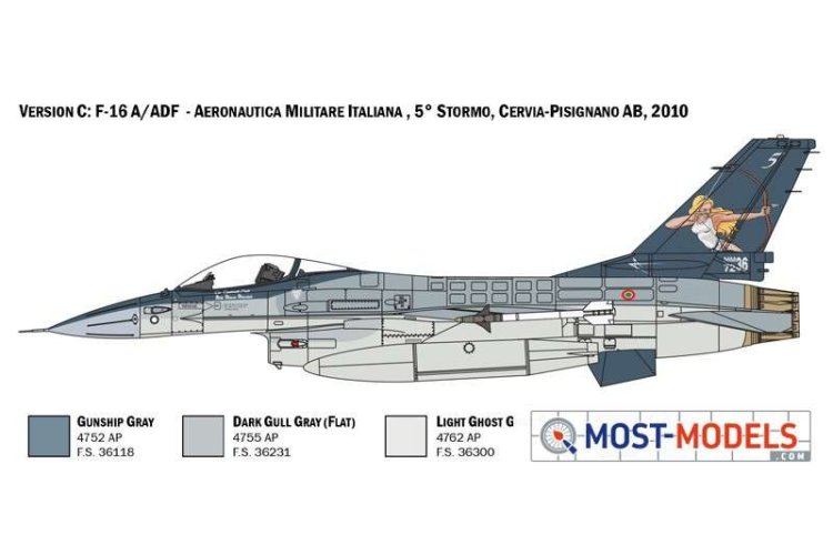 1:48 Italeri 2786 F-16 A Fighting Falcon with NL Decals - Ita2786 5 - ITA2786