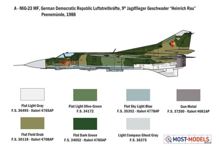 1:48 Italeri 2798 MiG-23 MF/BN Flogger - Ita2798 4 - ITA2798