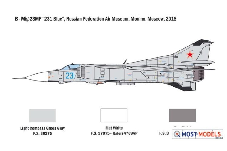 1:48 Italeri 2798 MiG-23 MF/BN Flogger - Ita2798 5 - ITA2798