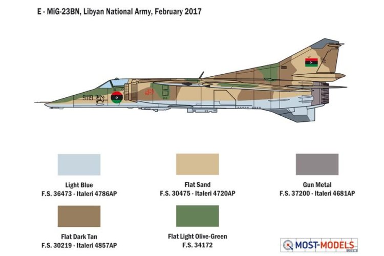 1:48 Italeri 2798 MiG-23 MF/BN Flogger - Ita2798 8 - ITA2798