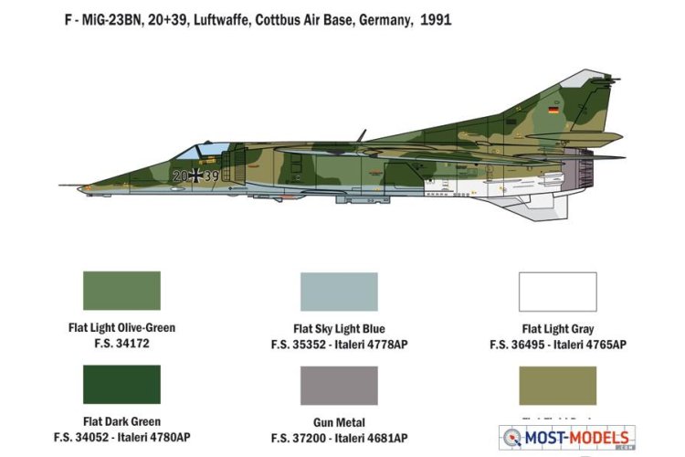 1:48 Italeri 2798 MiG-23 MF/BN Flogger - Ita2798 9 - ITA2798