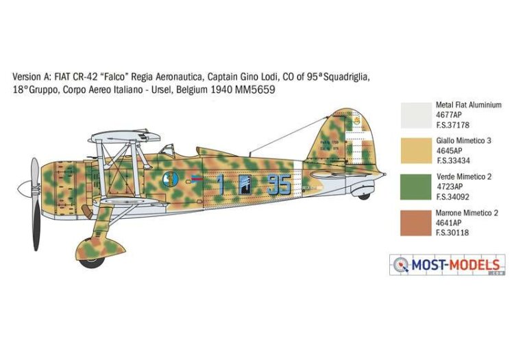 1:48 Italeri 2801 FIAT CR.42 Falco - Battle of Britain - Ita2801 3 - ITA2801