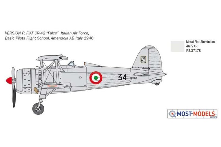 1:48 Italeri 2801 FIAT CR.42 Falco - Battle of Britain - Ita2801 8 - ITA2801