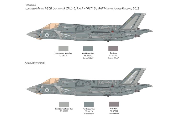 1:48 Italeri 2810 F-35 B Lightning II - Lockheed Martin - STOVL - Ita2810 2 - ITA2810