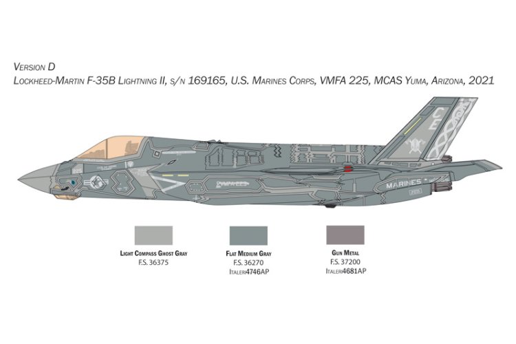 1:48 Italeri 2810 F-35 B Lightning II - Lockheed Martin - STOVL - Ita2810 4 - ITA2810