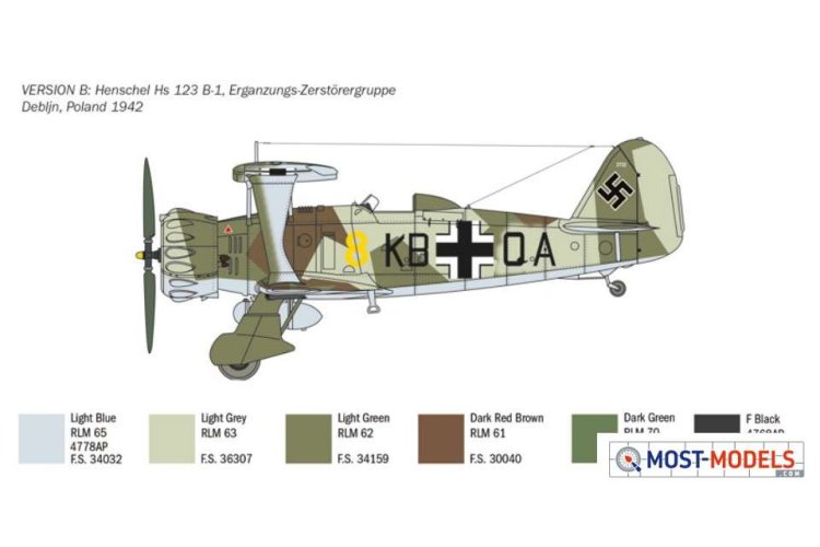 1:48 Italeri 2819 Henschel HS 123 Plane  - Ita2819 4 - ITA2819