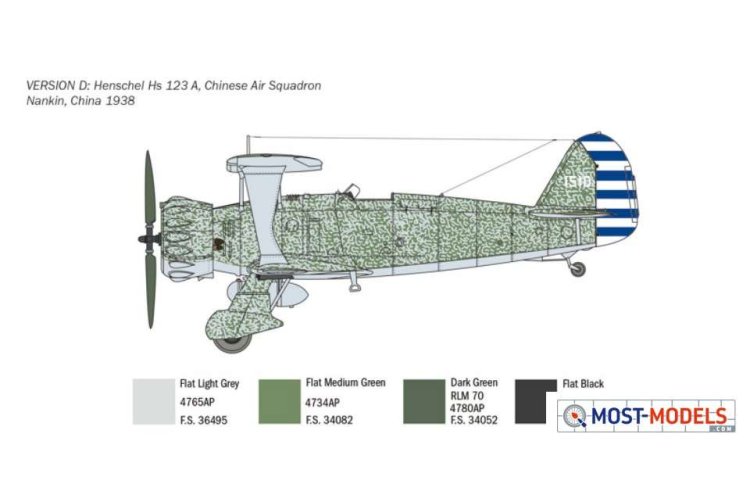 1:48 Italeri 2819 Henschel HS 123 Plane  - Ita2819 6 - ITA2819