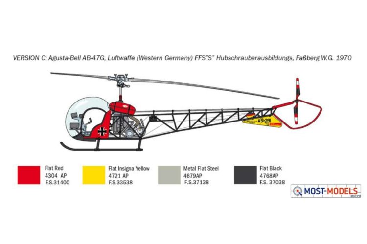 1:48 Italeri 2820 OH-13 Sioux Helicopter - Ita2820 3 - ITA2820