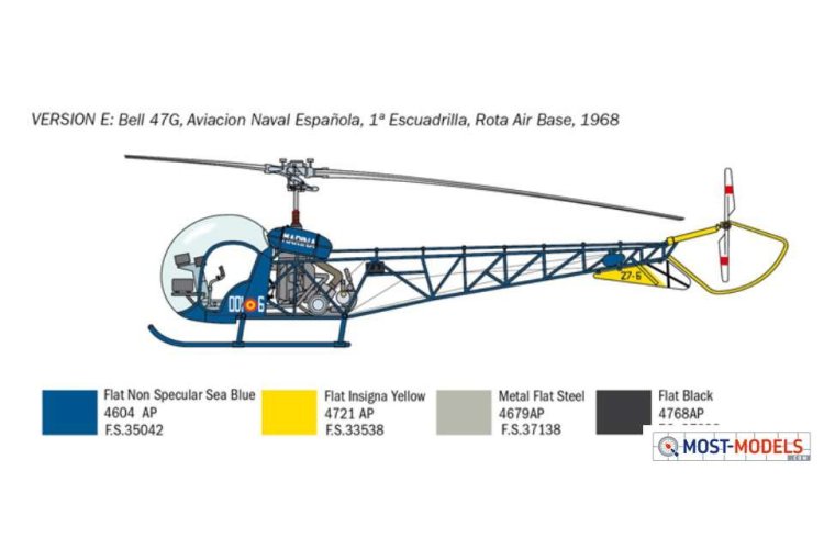 1:48 Italeri 2820 OH-13 Sioux Helicopter - Ita2820 5 - ITA2820