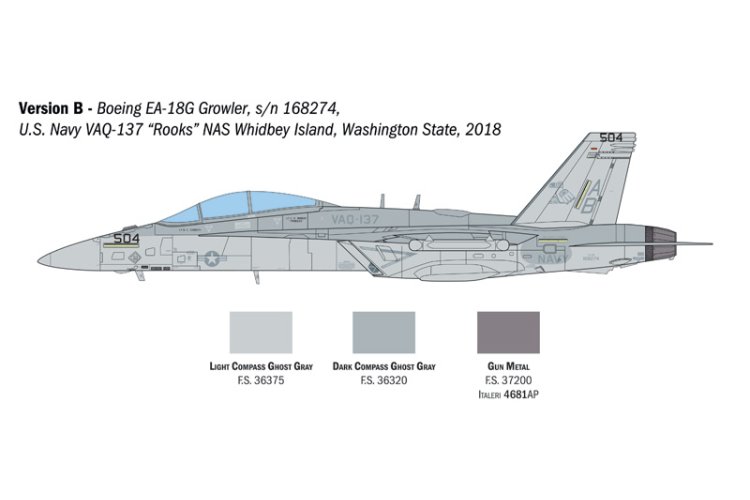 1:48 Italeri 2824  Boeing EA-18G Growler - US Navy & RAAF - Ita2824 4 - ITA2824