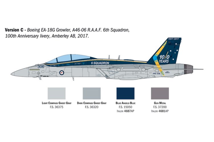 1:48 Italeri 2824  Boeing EA-18G Growler - US Navy & RAAF - Ita2824 5 - ITA2824