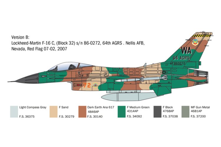 1:48 Italeri 2825 Lockheed Martin F-16C Fighting Falcon - Ita2825 3 - ITA2825