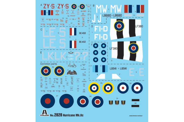 1:48 Italeri 2828 Hawker Hurricane IIC Plane - Ita2828 2 - ITA2828