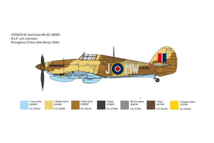 1:48 Italeri 2828 Hawker Hurricane IIC Plane - Ita2828 4 - ITA2828