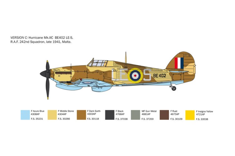 1:48 Italeri 2828 Hawker Hurricane IIC Plane - Ita2828 5 - ITA2828