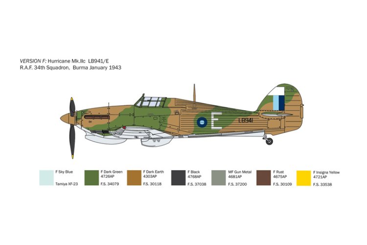 1:48 Italeri 2828 Hawker Hurricane IIC Plane - Ita2828 8 - ITA2828