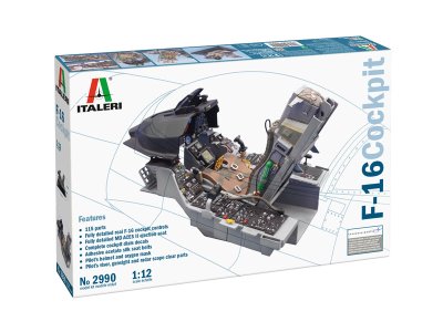 1:12 Italeri 2990 F-16 Cockpit - Ita2990 10 11 - ITA2990