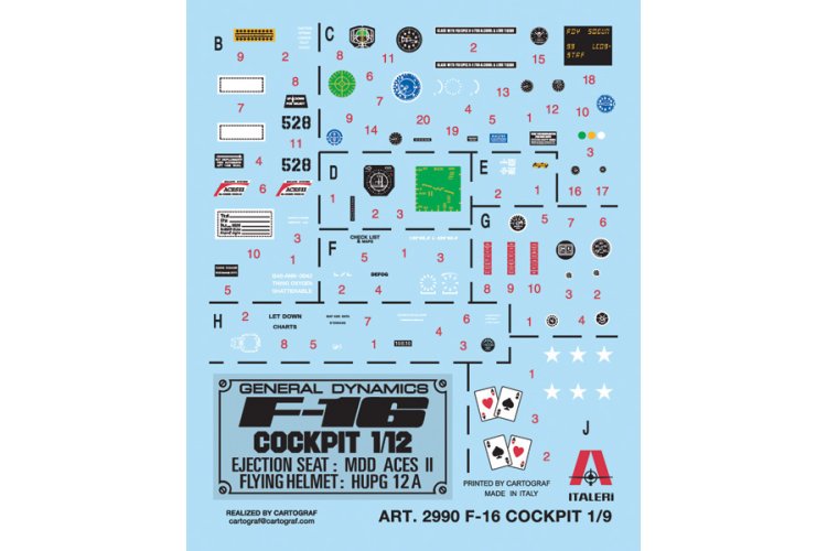 1:12 Italeri 2990 F-16 Cockpit - Ita2990 3 - ITA2990